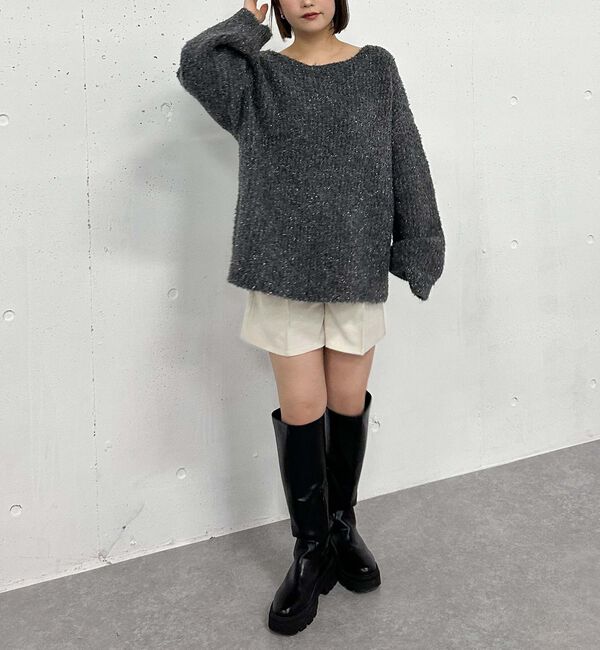 archives「ラメブークレバックシャンミドルニット」|ニット・セーター|