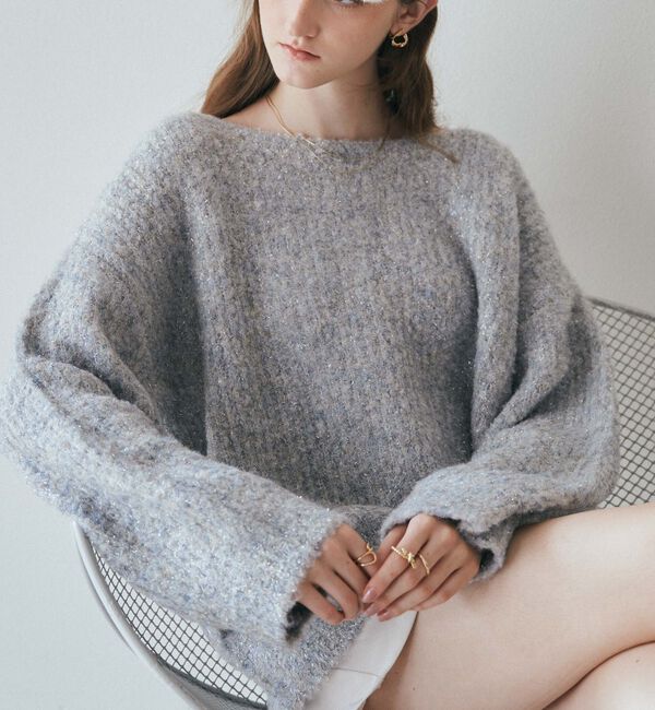 archives「ラメブークレバックシャンミドルニット」|ニット・セーター|