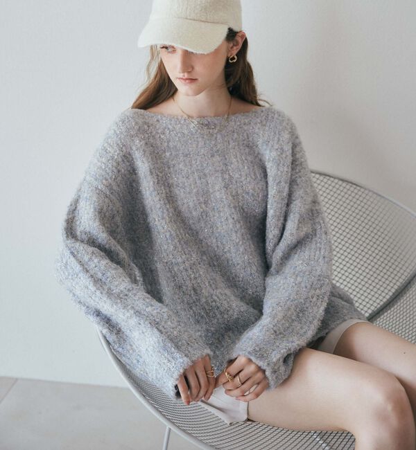 archives「ラメブークレバックシャンミドルニット」|ニット・セーター|