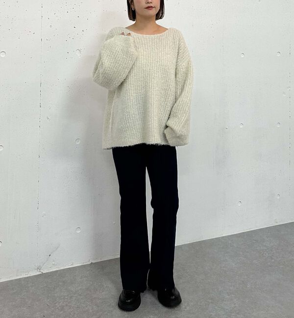 archives「ラメブークレバックシャンミドルニット」|ニット・セーター|