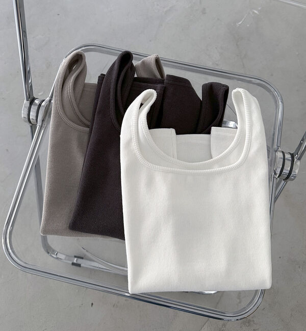 Doux archives「２ｗａｙスクエアリブタンクトップ／」|タンクトップ|