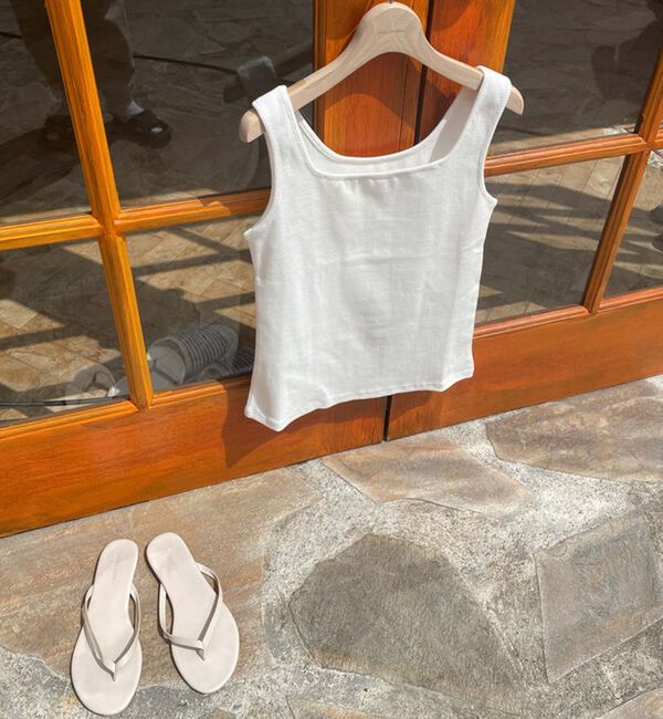 Doux archives「２ｗａｙスクエアリブタンクトップ／」|タンクトップ|