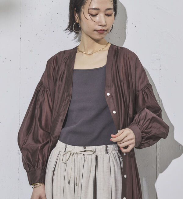 Doux archives「２ｗａｙスクエアリブタンクトップ／」|タンクトップ|