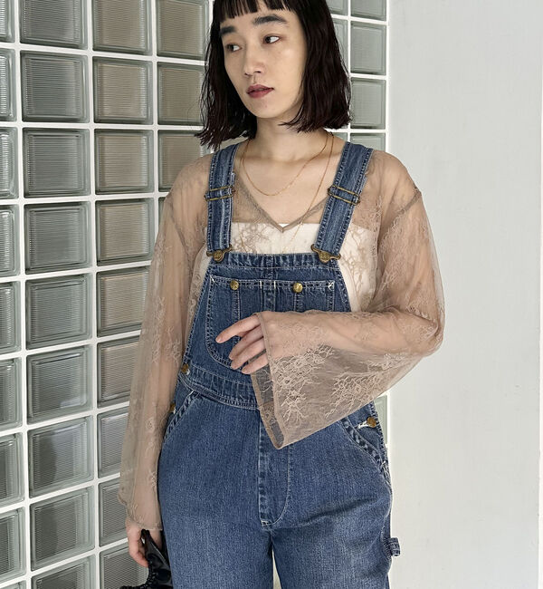 Doux archives「Ｖネックレースブラウス」|シャツ・ブラウス|