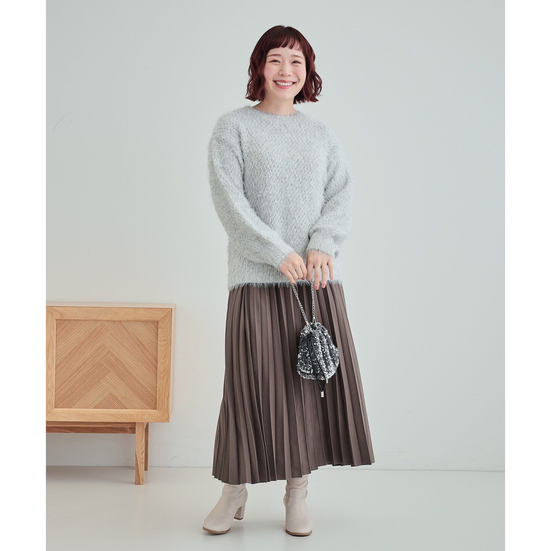 SHOO･LA･RUE「【S-LL】軽やかな動きと優雅さを演出 プリーツスカート」|スカート|