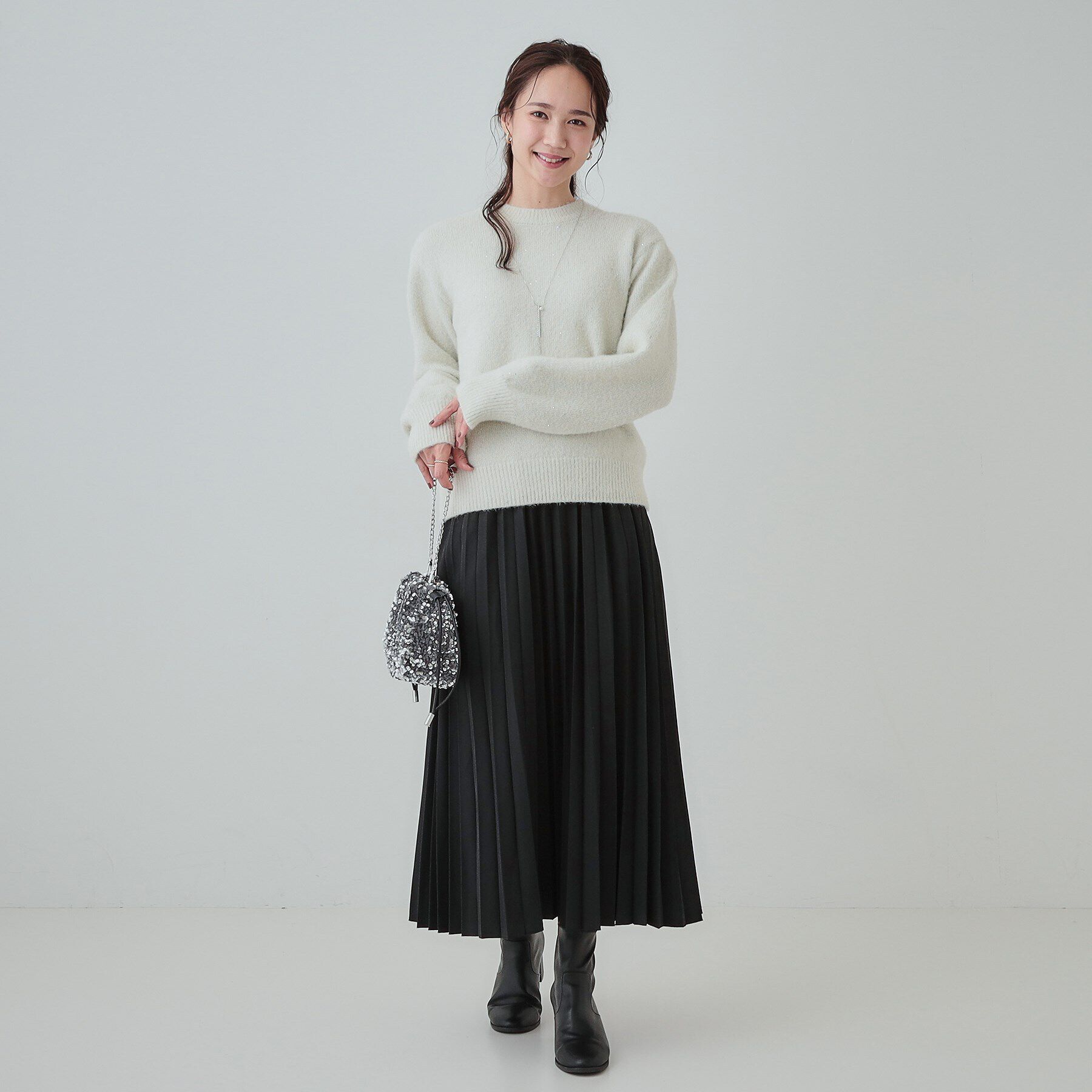 SHOO･LA･RUE「【S-LL】軽やかな動きと優雅さを演出 プリーツスカート」|スカート|