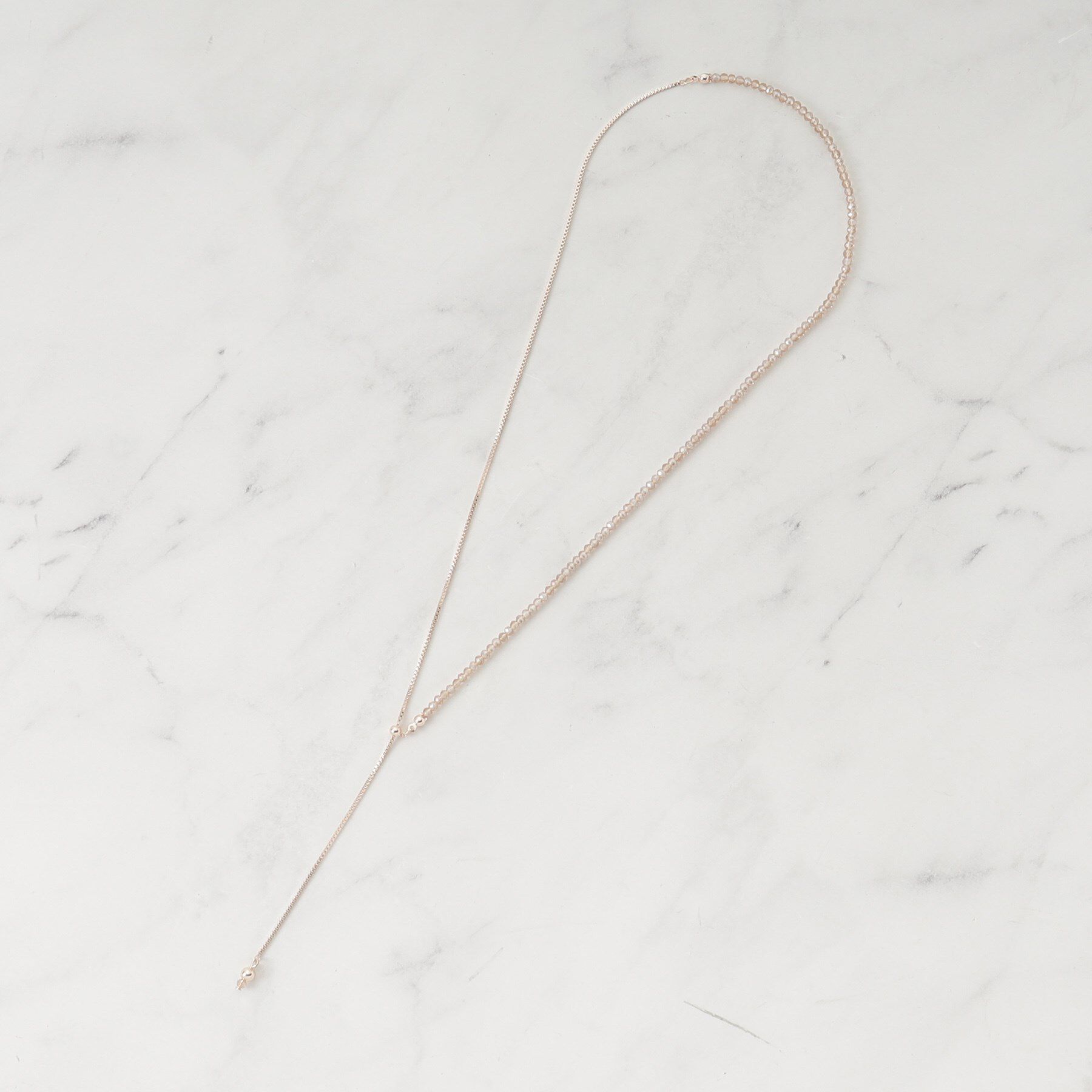 SHOO･LA･RUE「【2WAY】クリアビーズネックレス」|ネックレス|