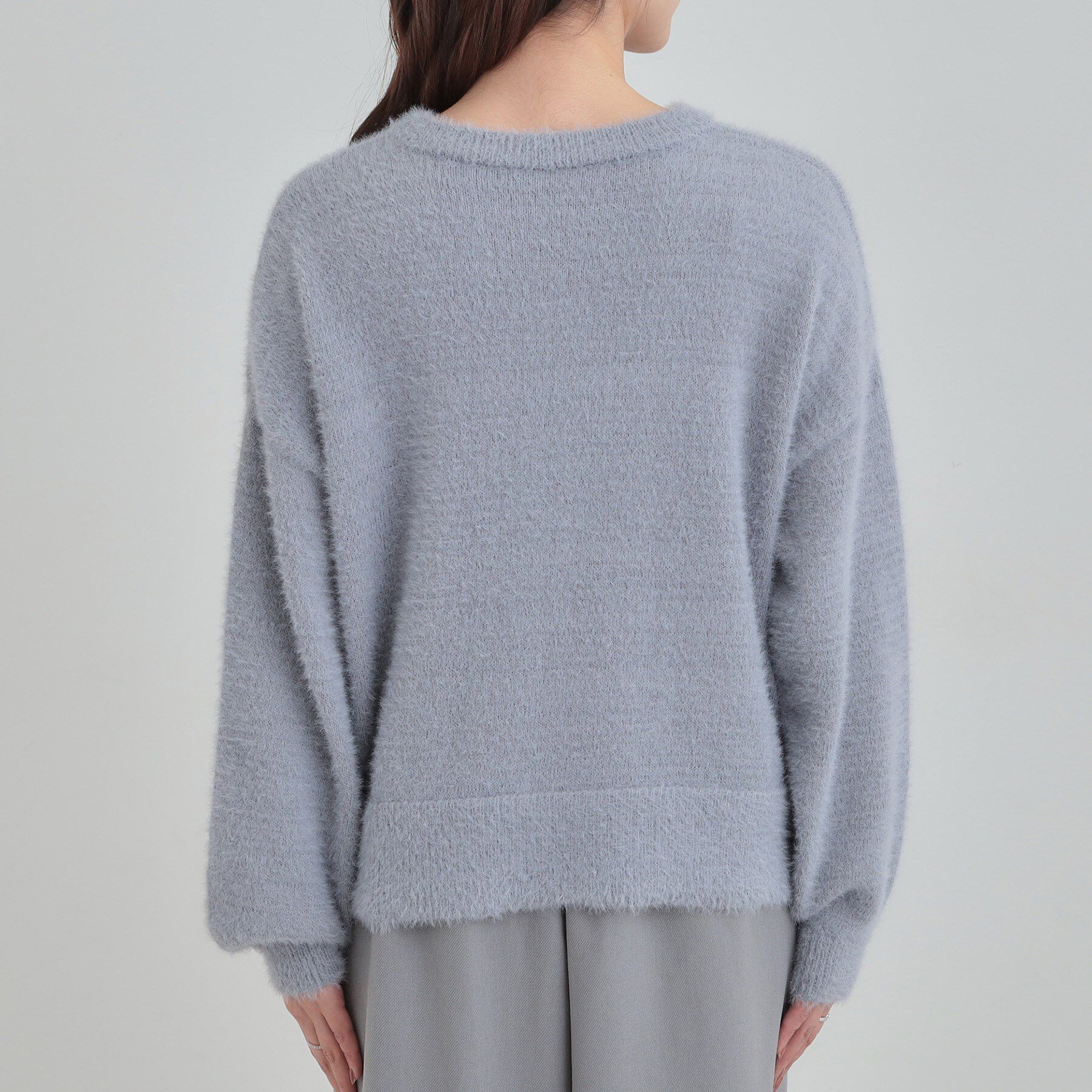 SHOO･LA･RUE「大人きらめく ふわふわパール調ニット」|ニット・セーター|