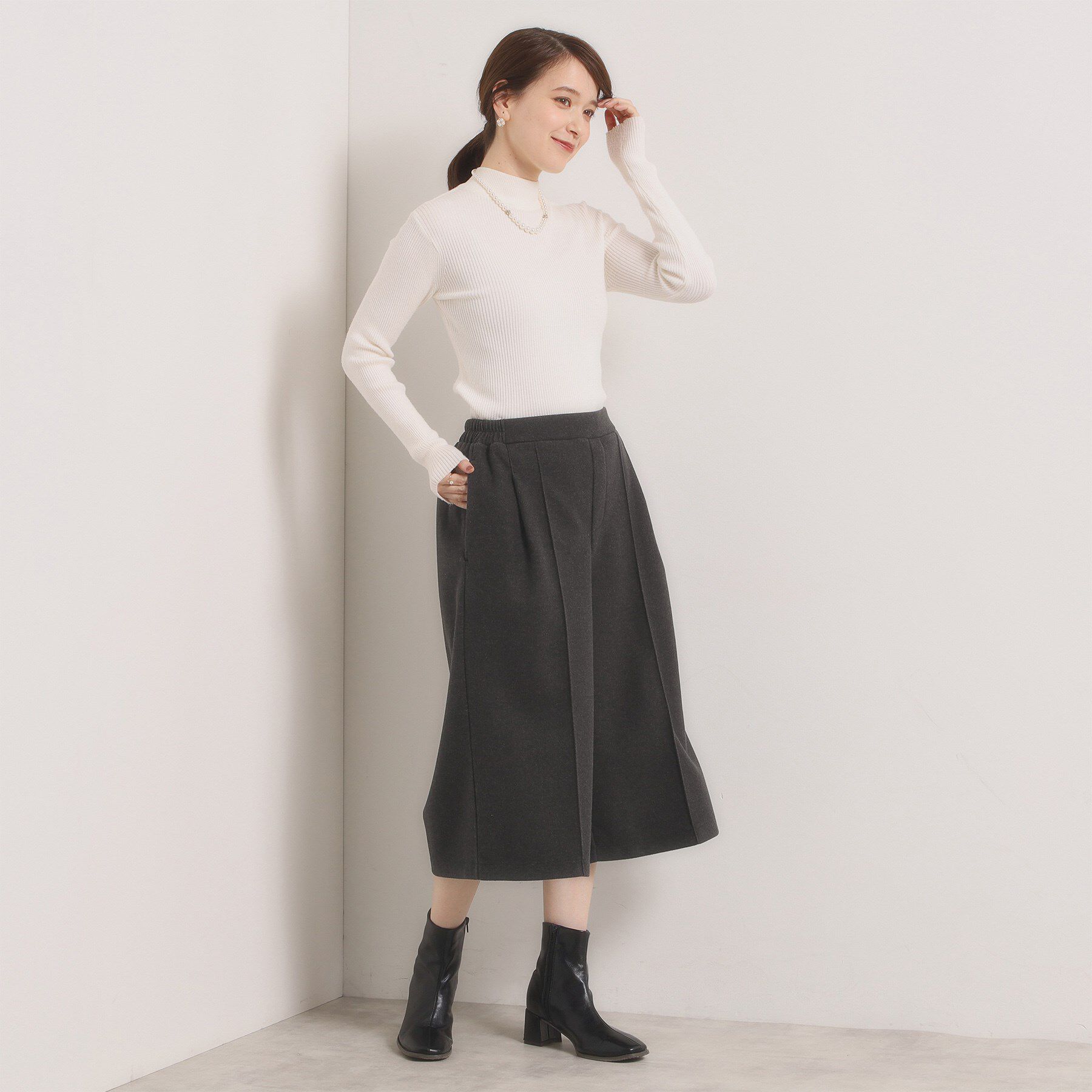 ITS&rsquo;DEMO「【洗濯機OK】カットメルトンキュロット」|その他|