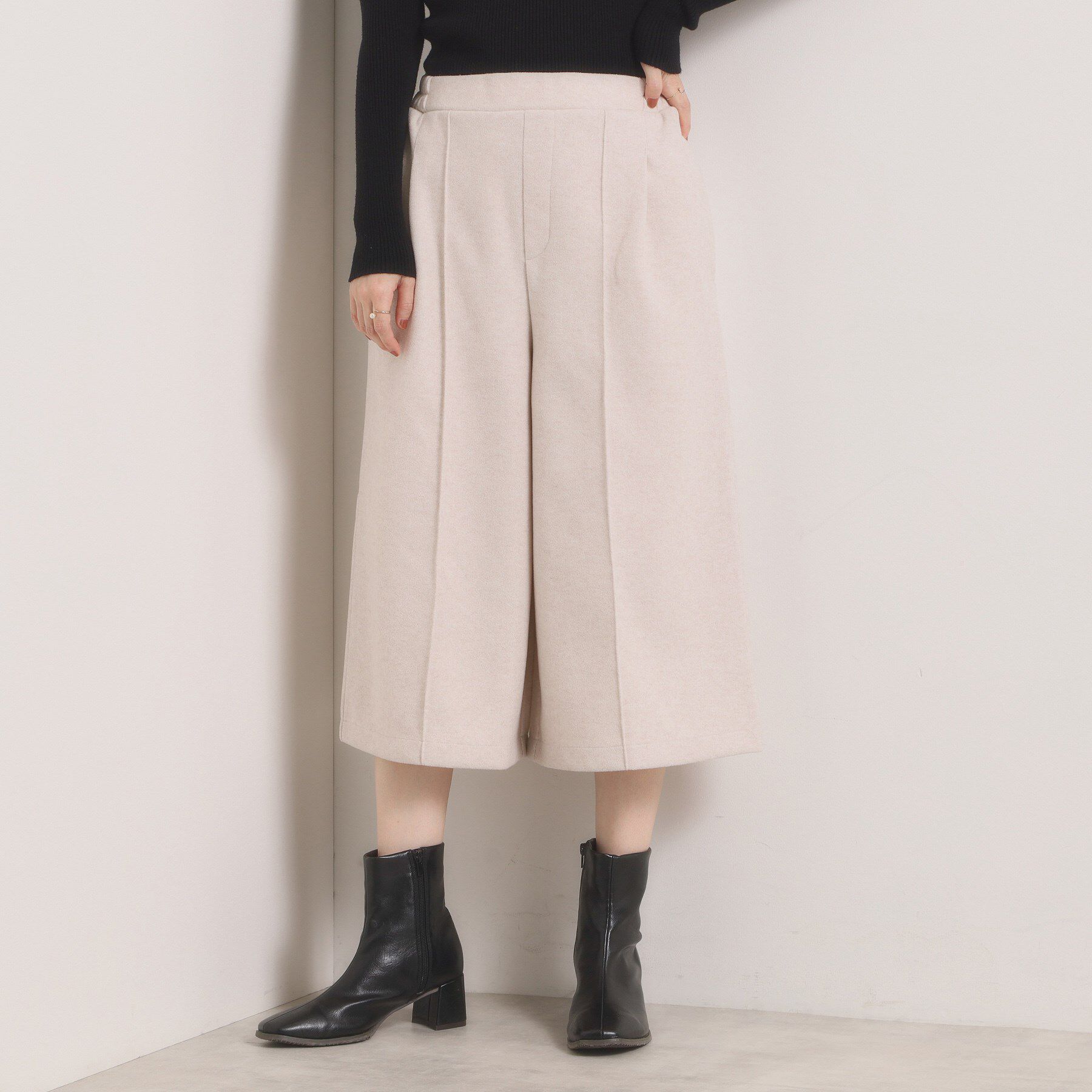 ITS&rsquo;DEMO「【洗濯機OK】カットメルトンキュロット」|その他|ライトベージュ(05