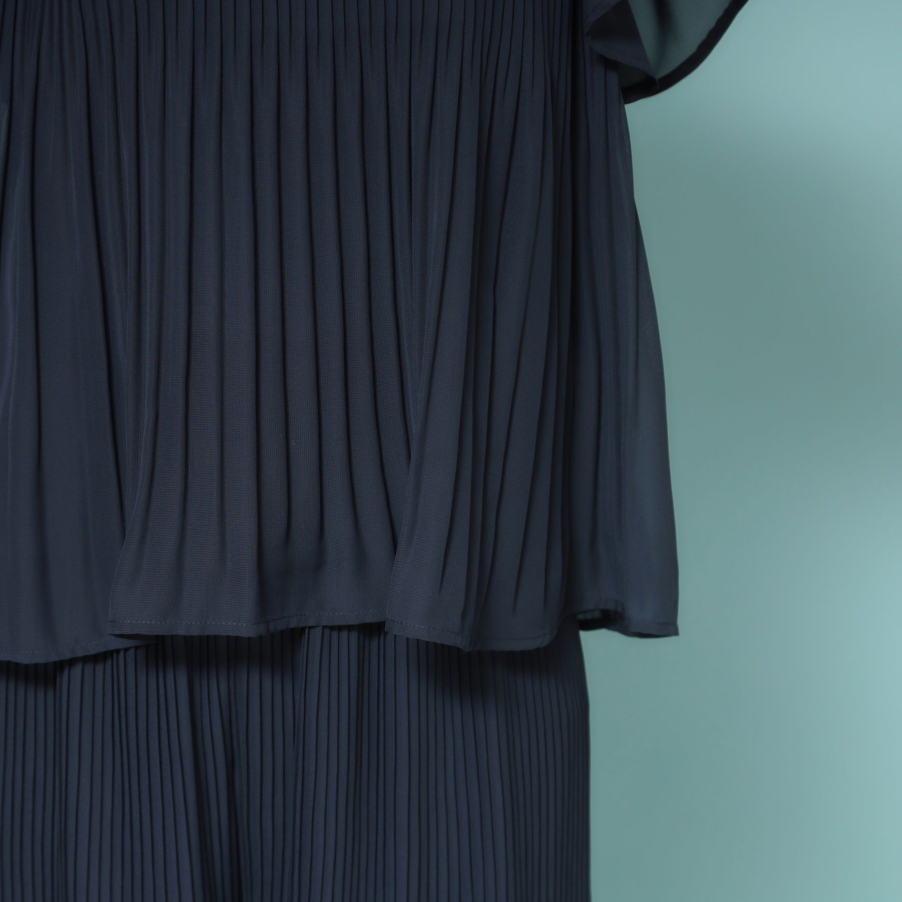 SunaUna「【新作／プリーツ／フレアスリーブ】Aラインブラウス」|シャツ・ブラウス|