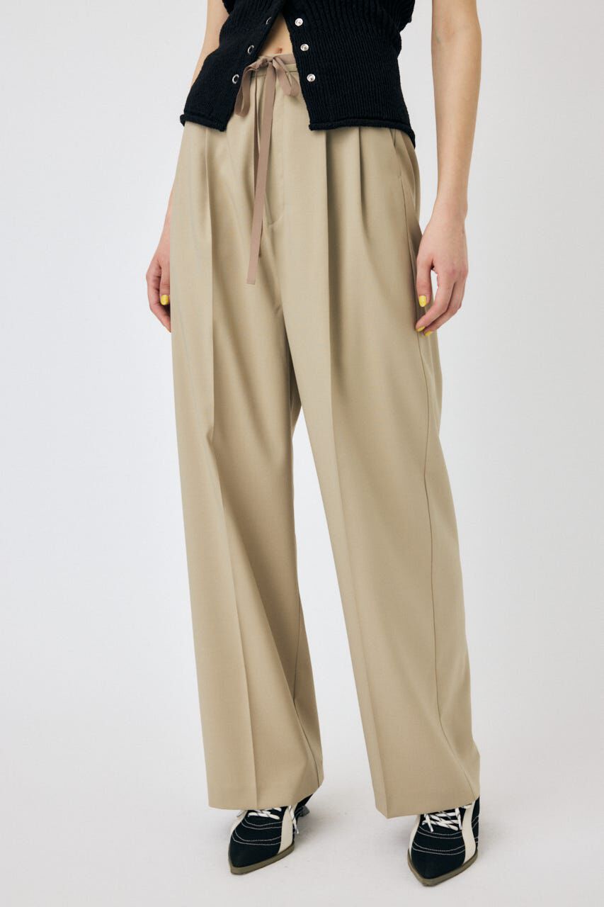 MOUSSY「TUCK トラウザーズ」|その他|BEG