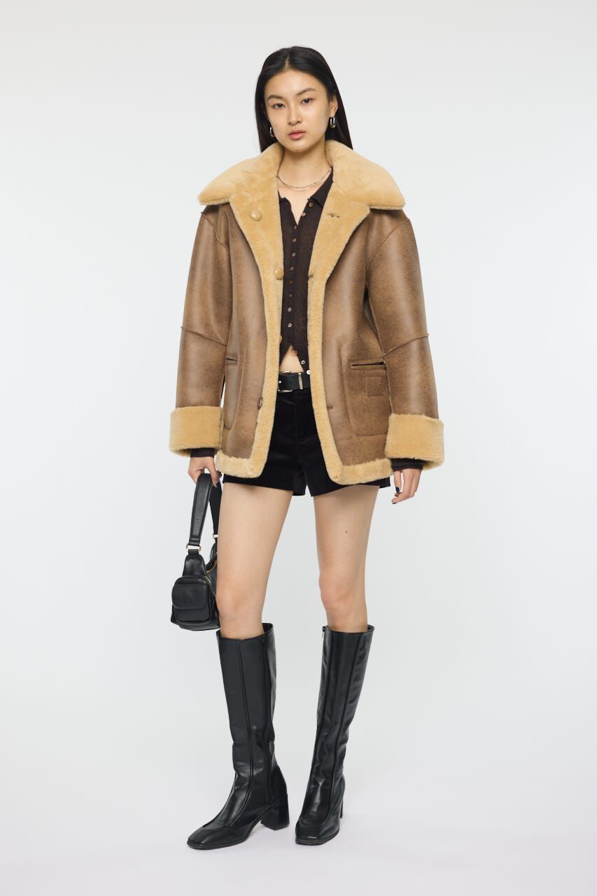 MOUSSY「SHEARLING OVER MIDDLE ジャケット」|その他|