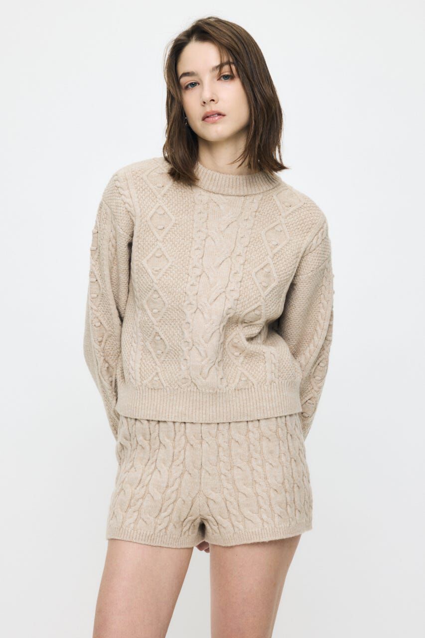 MOUSSY「POPCORN CABLE セーター」|ニット・セーター|