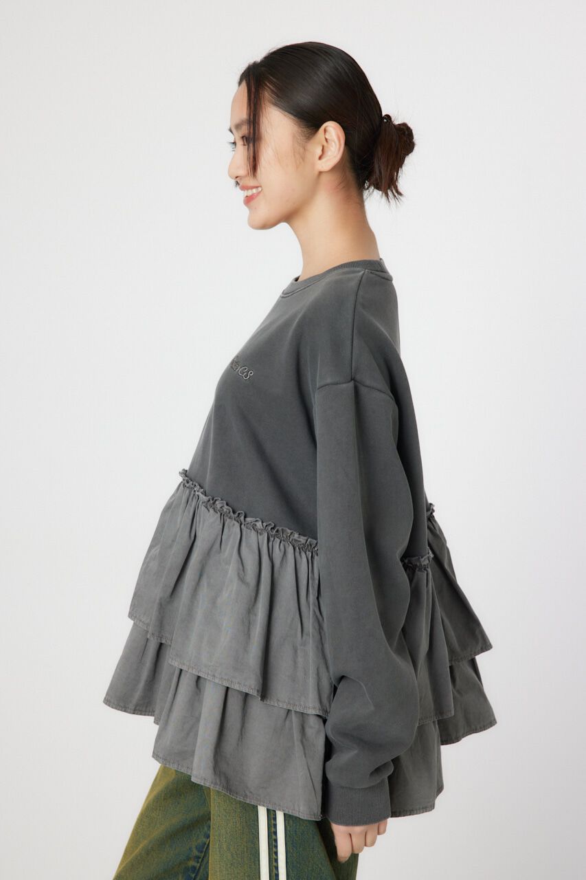 RODEO CROWNS「ピグメント布帛ドッキングトップス」|Tシャツ・カットソー|