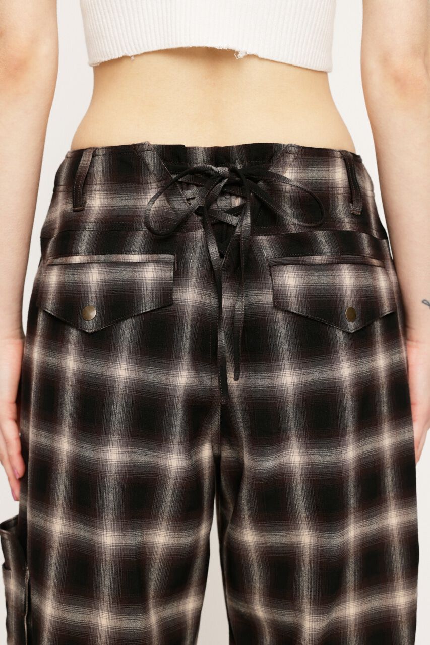 SLY「DAMAGE LACE CHECK MIDDLE パンツ」|その他|