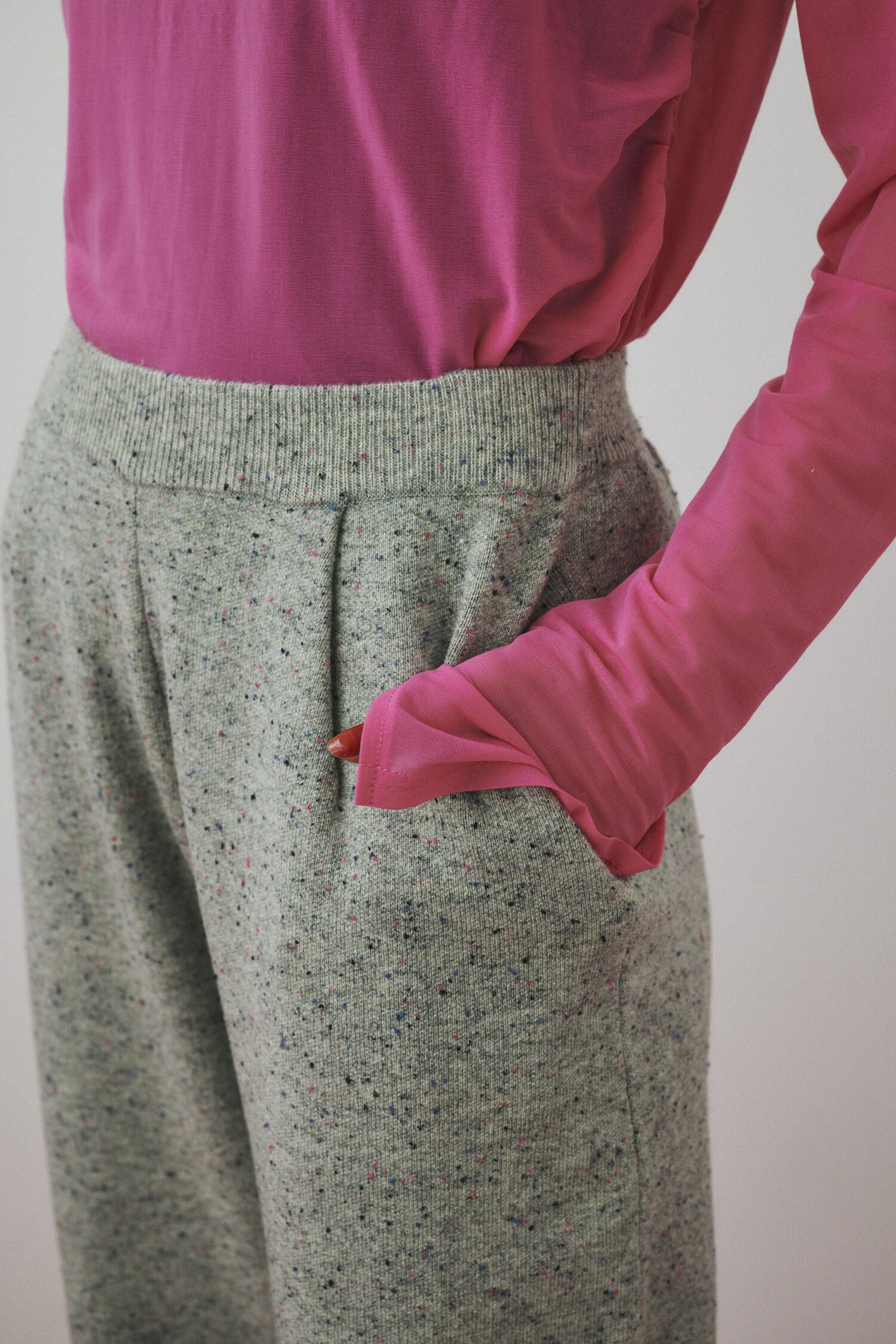 HeRIN.CYE「Nep cocoon knit pants」|その他|