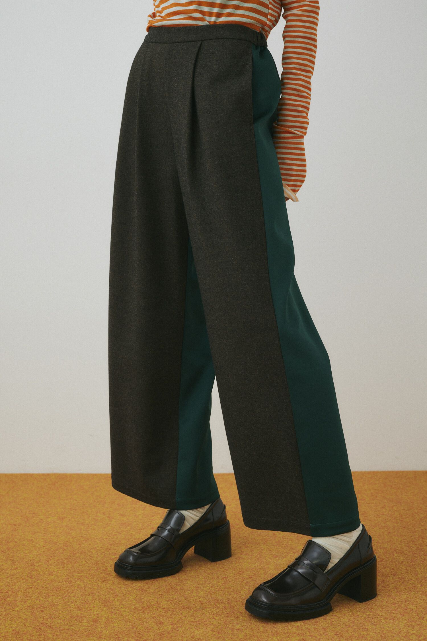 HeRIN.CYE「Bi color wide pants」|その他|