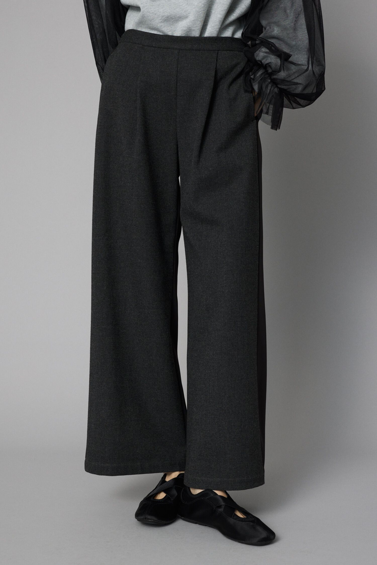 HeRIN.CYE「Bi color wide pants」|その他|C.GRY