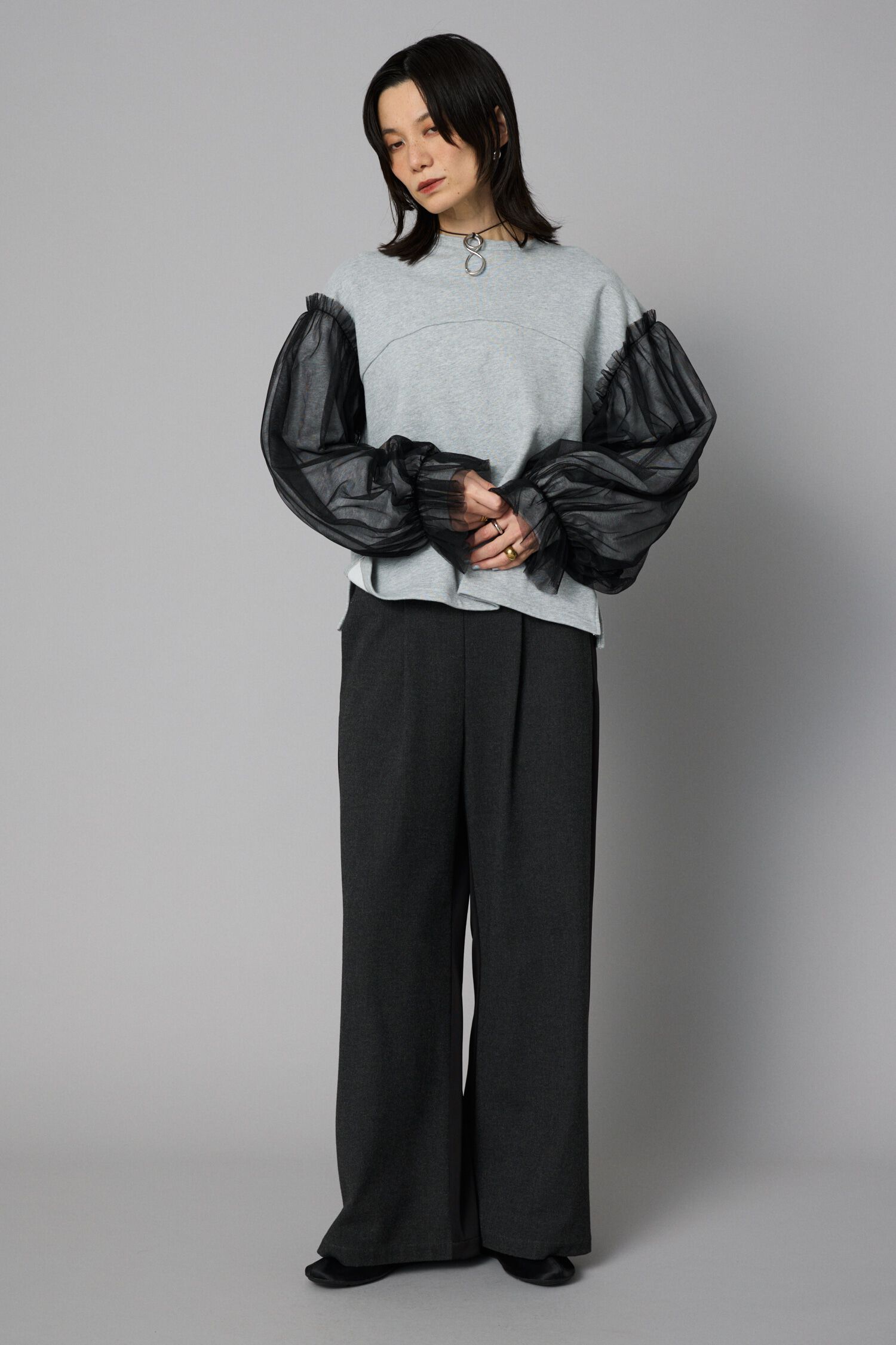 HeRIN.CYE「Bi color wide pants」|その他|