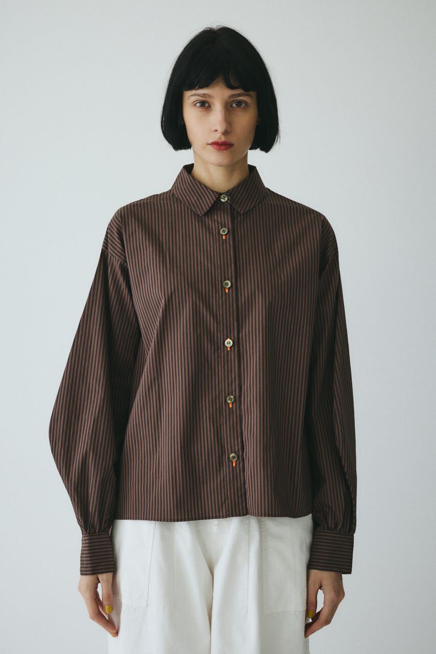 HeRIN.CYE「［予約］Embroidery over shirt」|シャツ・ブラウス|柄BRN5
