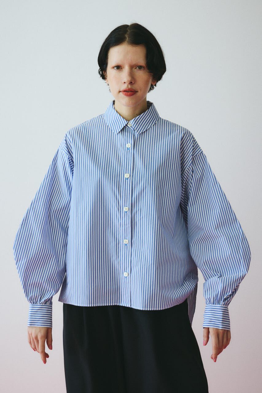 HeRIN.CYE「［予約］Embroidery over shirt」|シャツ・ブラウス|柄BLU5