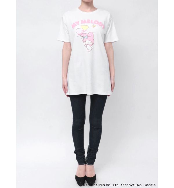 RESEXXY「【メロクロコラボ】リボンポイントビッグTシャツ」|Tシャツ・カットソー|