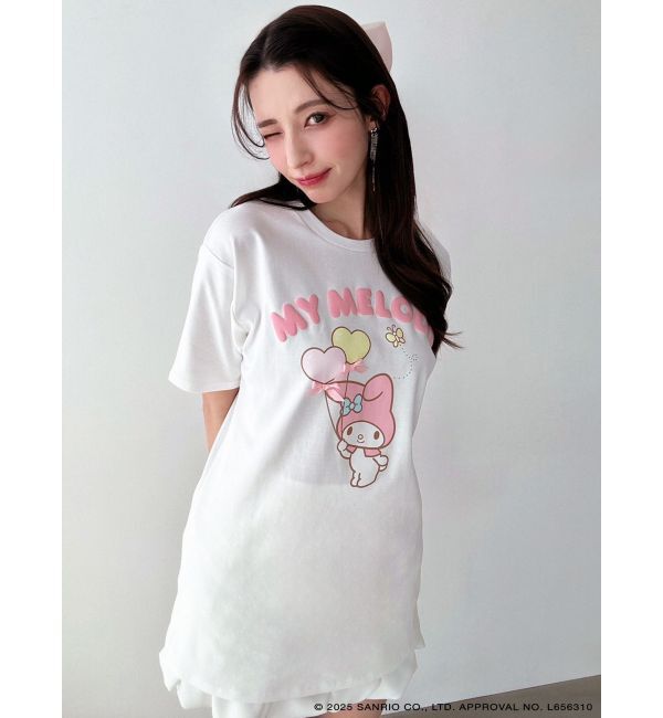 RESEXXY「【メロクロコラボ】リボンポイントビッグTシャツ」|Tシャツ・カットソー|