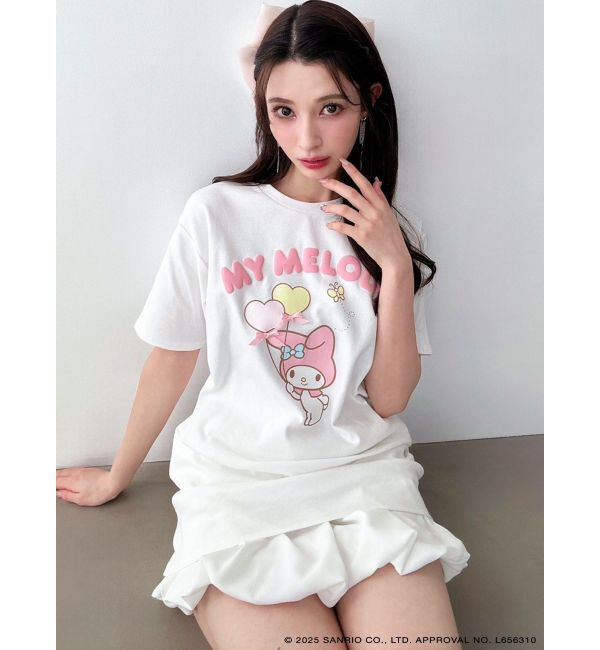 RESEXXY「【メロクロコラボ】リボンポイントビッグTシャツ」|Tシャツ・カットソー|