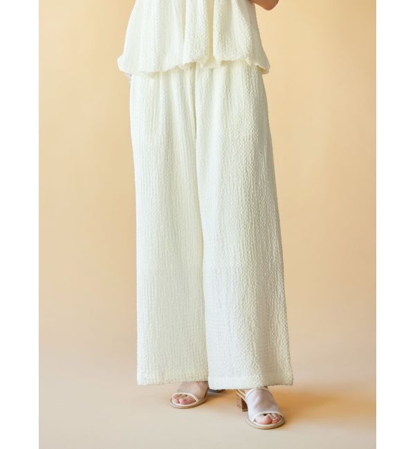 Ungrid「【WEB限定】ジャカードラフパンツ」|その他|オフホワイト