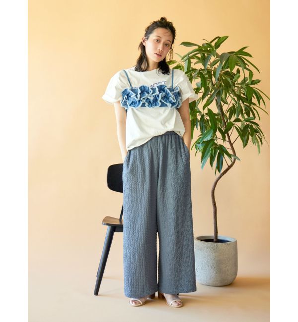 Ungrid「【WEB限定】ジャカードラフパンツ」|その他|