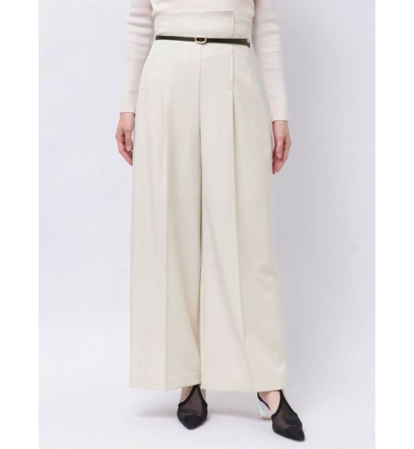 LAGUNAMOON「バイカラーベルトパンツ」|その他|