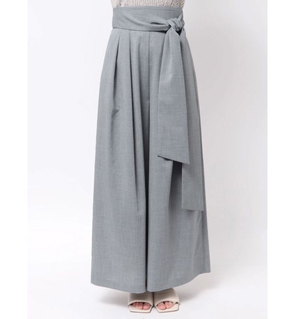 LAGUNAMOON「ウエストリボン2タックワイドパンツ」|その他|