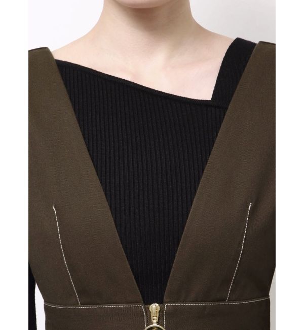 LAGUNAMOON「【別注Dickies】ZIPジャンパースカート」|ジャンパースカート|