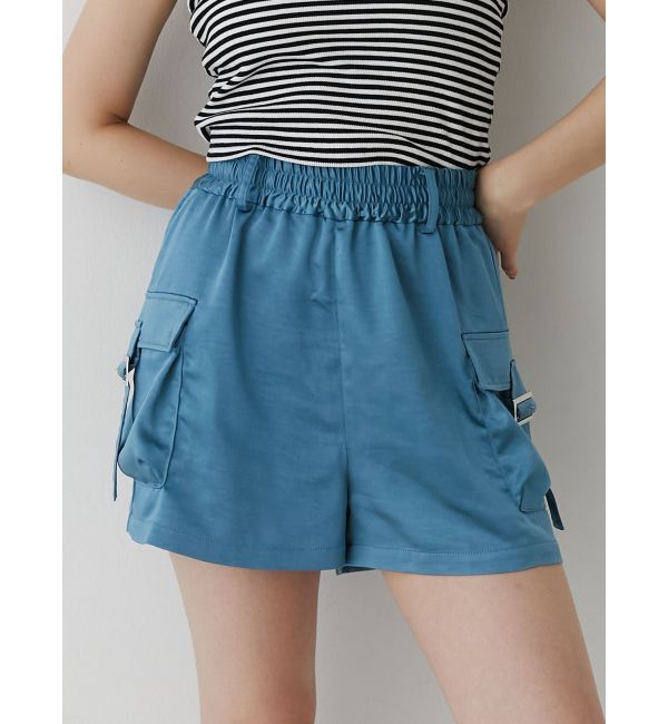 jouetie「サテンキックパンツ」|その他|ブルー