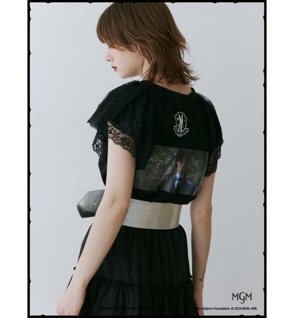 jouetie「レースドッキングラグランTシャツ【コラボ】」|Tシャツ・カットソー|