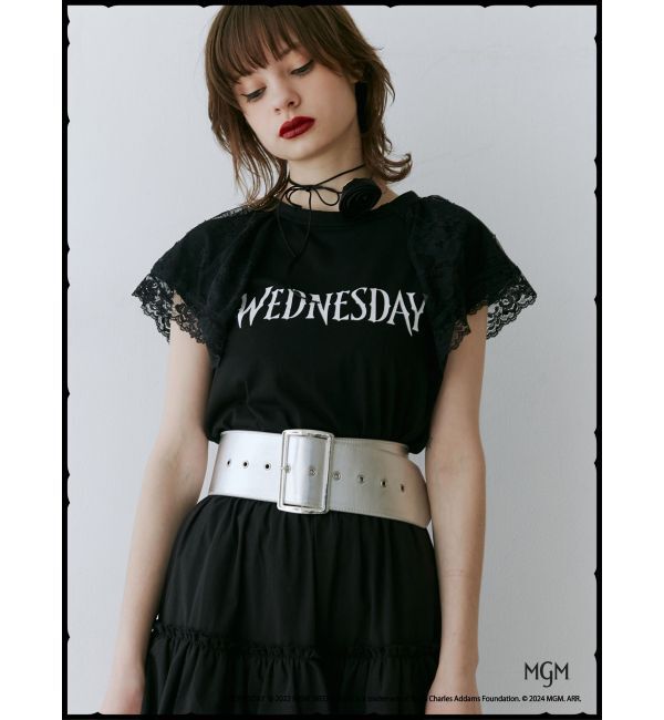 jouetie「レースドッキングラグランTシャツ【コラボ】」|Tシャツ・カットソー|