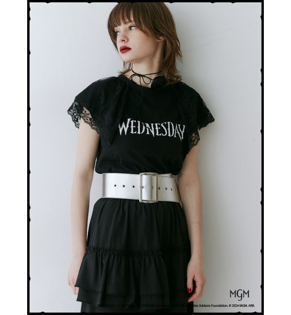 jouetie「レースドッキングラグランTシャツ【コラボ】」|Tシャツ・カットソー|