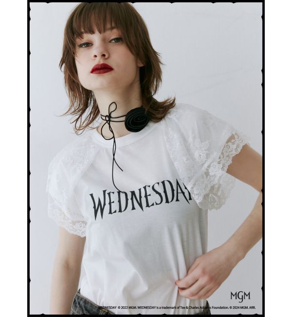 jouetie「レースドッキングラグランTシャツ【コラボ】」|Tシャツ・カットソー|