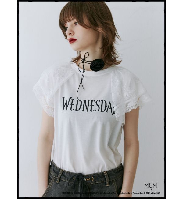 jouetie「レースドッキングラグランTシャツ【コラボ】」|Tシャツ・カットソー|