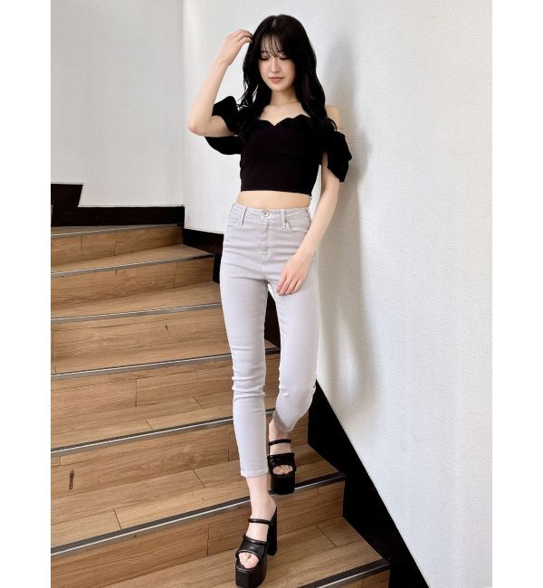 GYDA「ハイウエスト stretchy カラーパンツ」|その他|