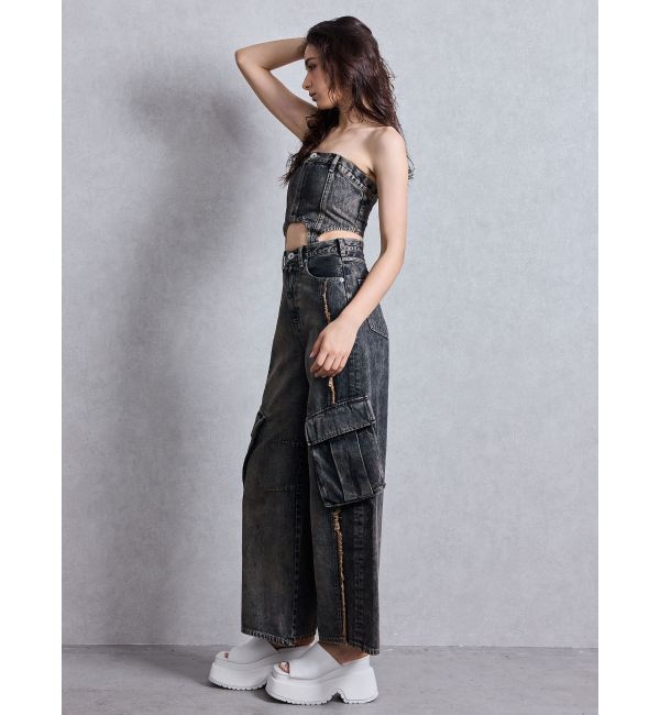 GYDA「SEPARATE デニムオールインワン」|オールインワン|