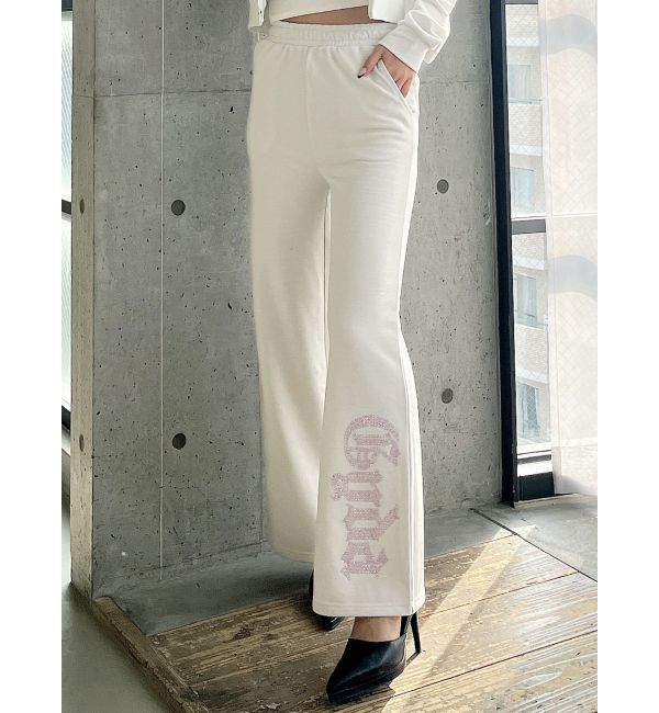 GYDA「GYDAラメフレアパンツ【SETUP着用可】」|その他|オフホワイト