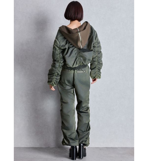 GYDA「サイドギャザーpigment processedパンツ」|その他|