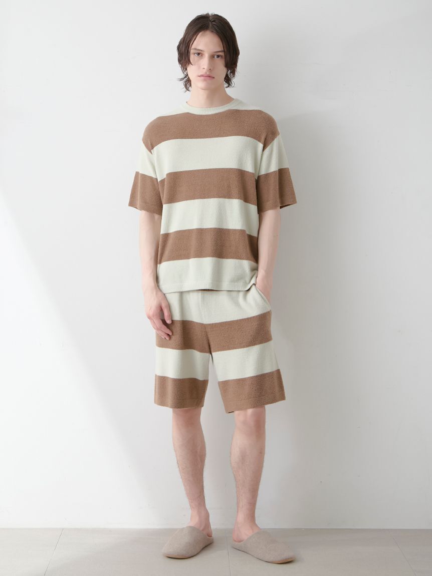 GELATO PIQUE HOMME「【HOMME】スムーズィーliteクール2ボーダーハーフパンツ」|その他|