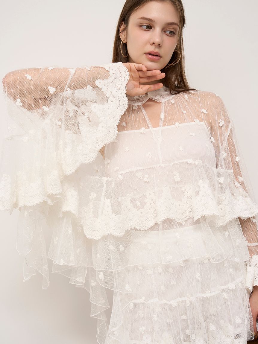 SNIDEL「チュールエンブロイダリースカショーパン」|その他|FLOWER