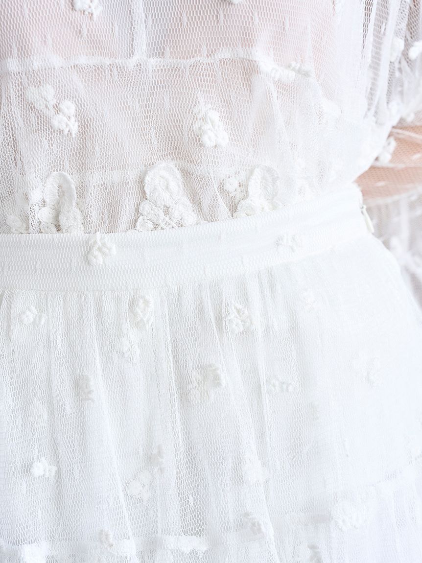 SNIDEL「チュールエンブロイダリースカショーパン」|その他|