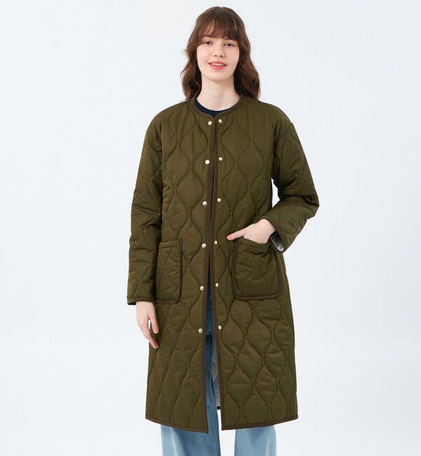 MACKINTOSH PHILOSOPHY「【WEB&一部店舗限定】キルティングロングコート」|その他|カーキ