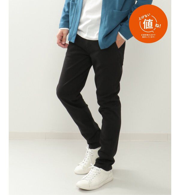 ikka「EASY STRETCH 起毛5Pパンツ」|その他|ブラック