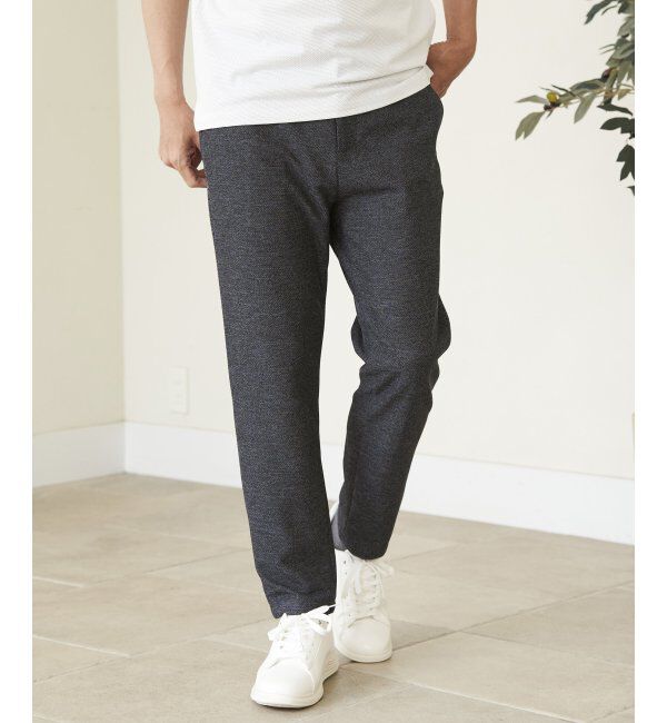 IKKA LOUNGE「【セットアップ対応】GOKU楽ワーク メランジライトパンツ」|その他|ネイビーブルー